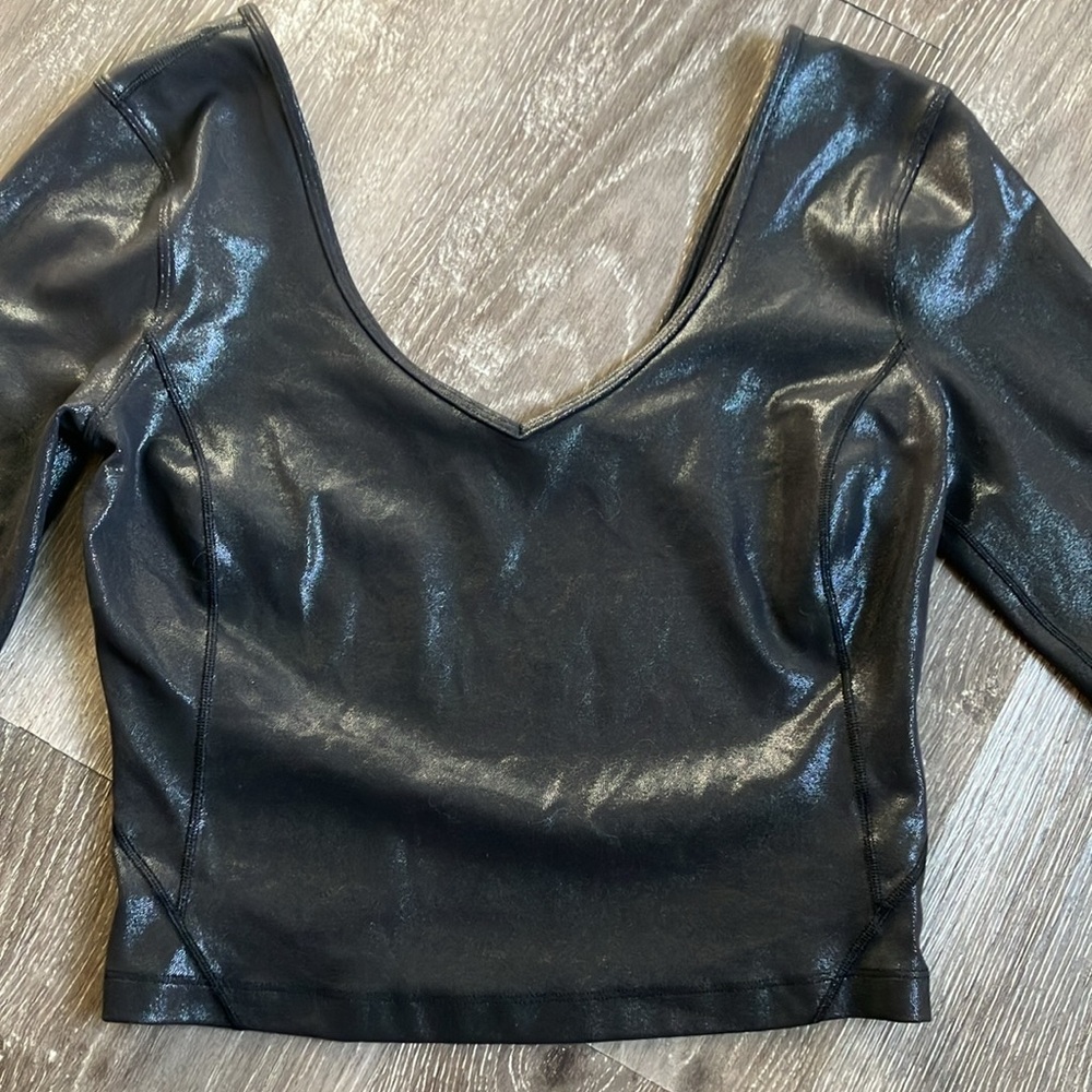 lululemon athletica Align Long Sleeve Shirt Shine Radiate Foil Print - Picture 9 of 15
